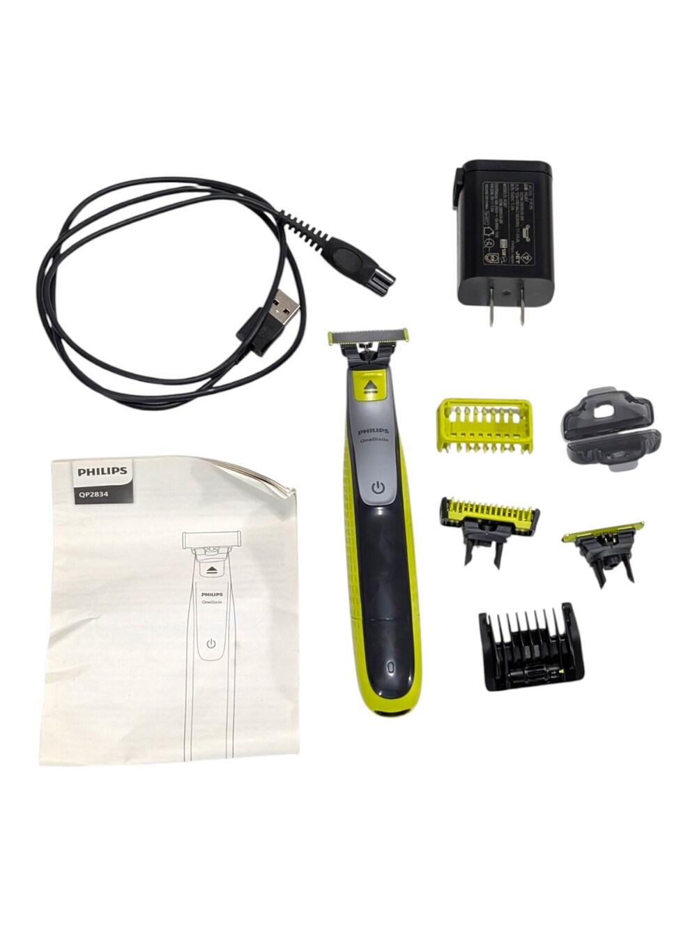 Philips Norelco OneBlade Face Electric Shaver Trimmer QP2834 With Charger
